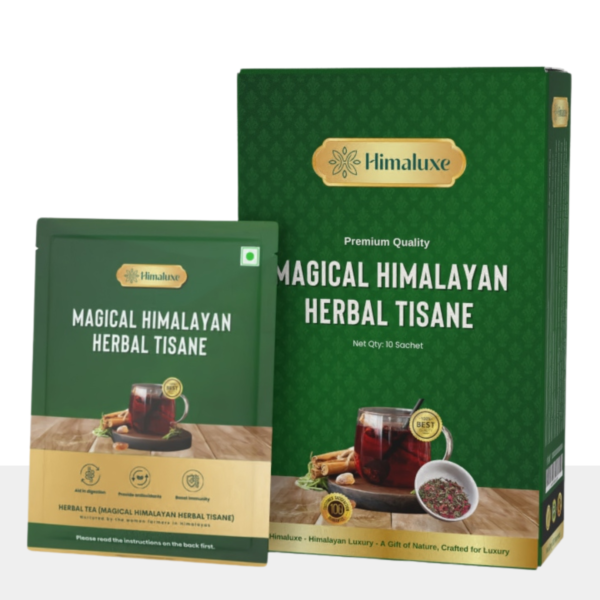 Handcrafted  Magic Himalayan Herbal Tea (Tisane)- Sache and Box